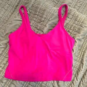 Lululemon align cropped tank, size 8, rippened raspberry